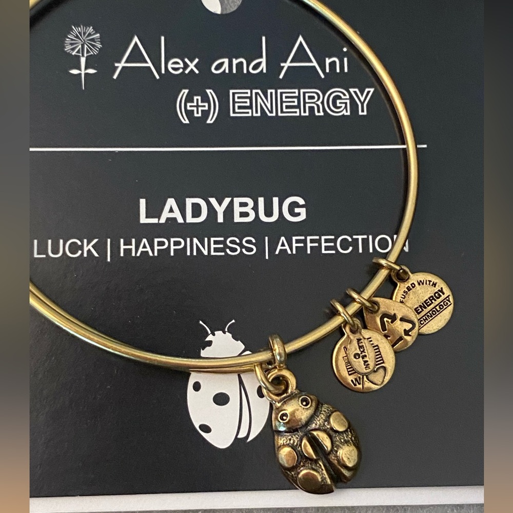 NWT RETIRED Alex & Ani Ladybug Bangle Made in America